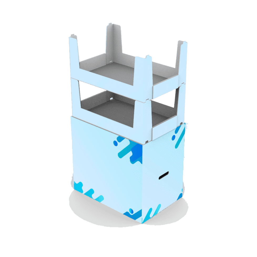 Espositore da terra porta prodott