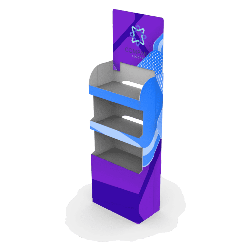 Espositore da terra porta prodott