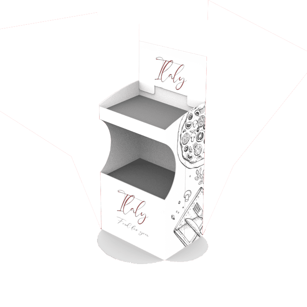 Espositore da terra porta prodott
