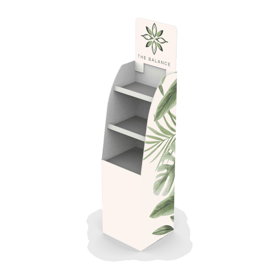 Espositore da terra porta prodott