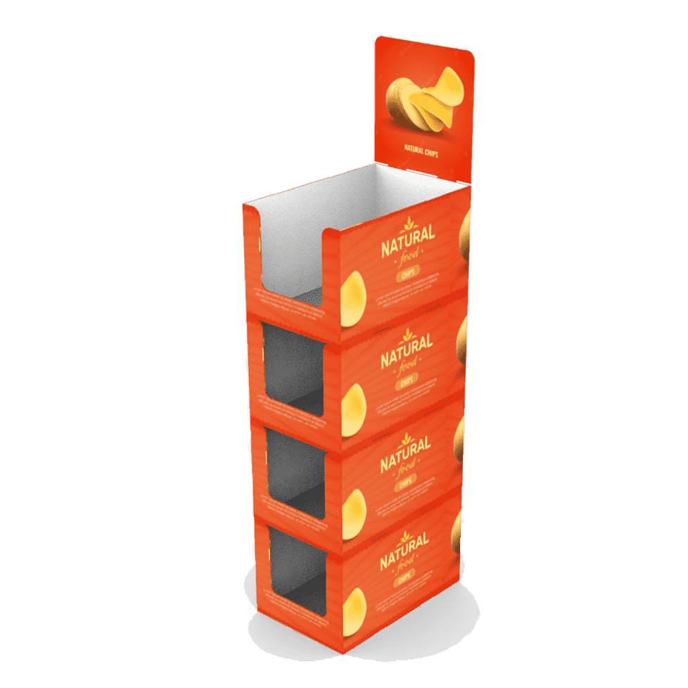 Espositore da terra porta prodott