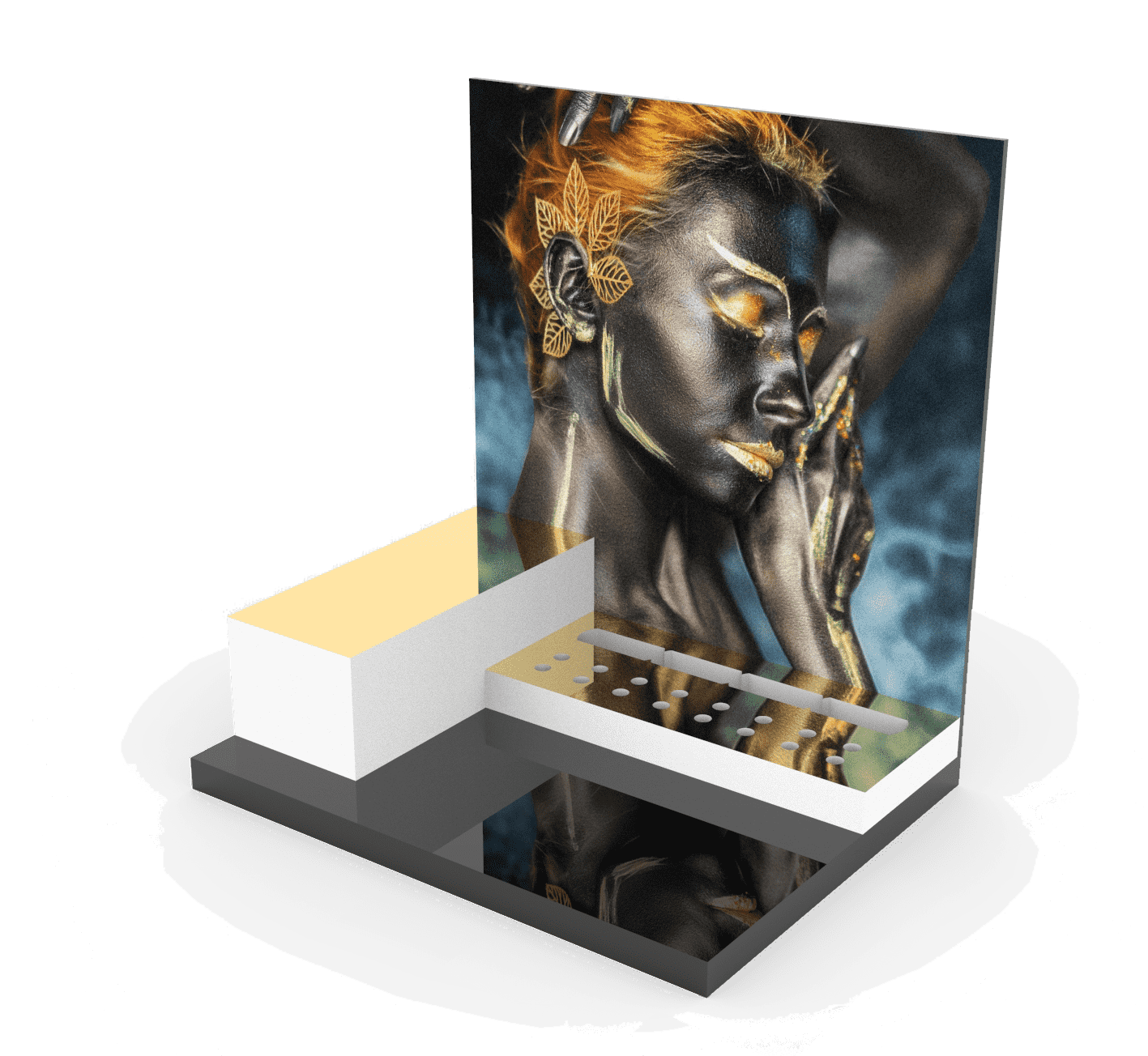 Espositore da banco porta prodotti