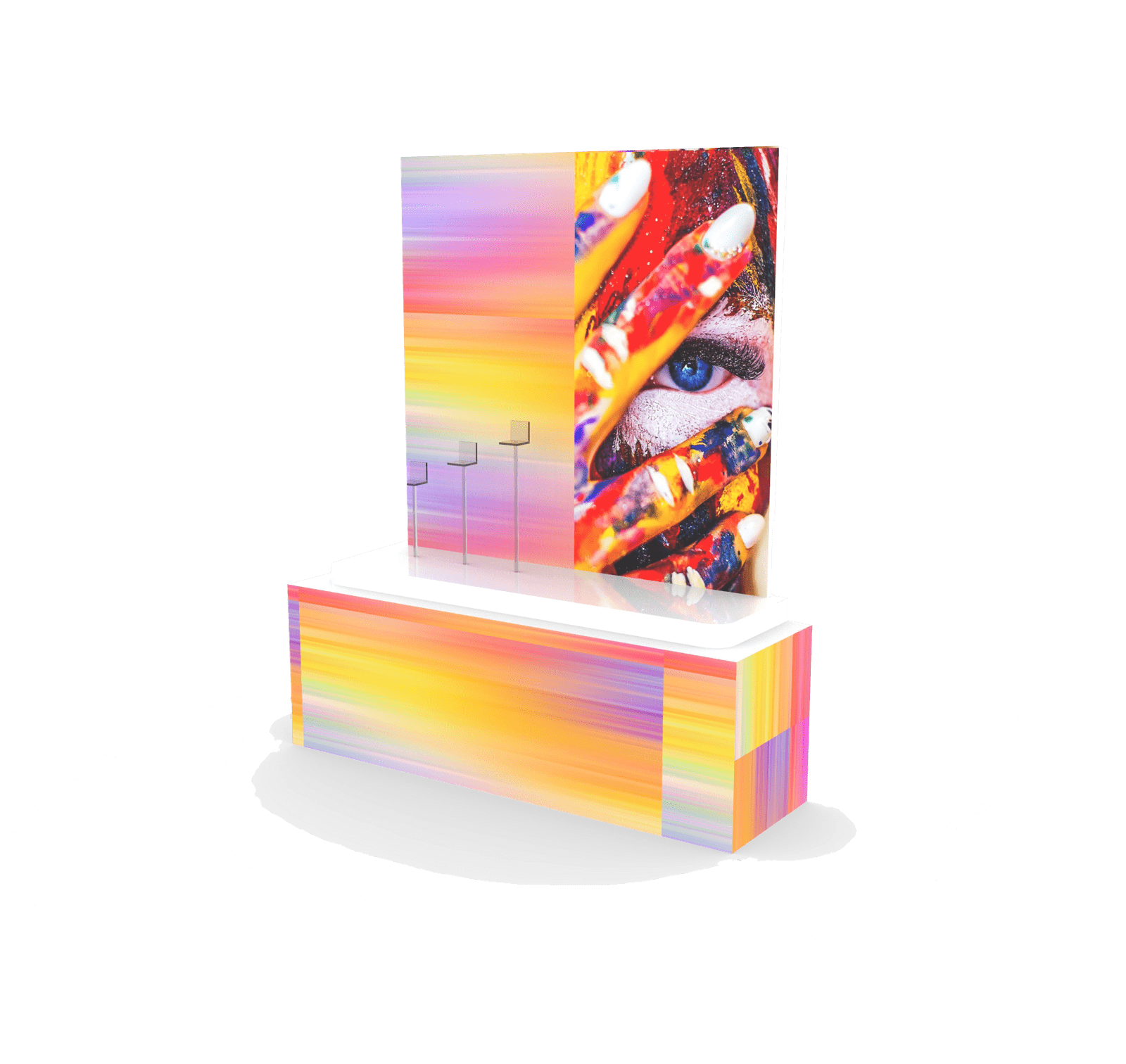 Espositori vetrina design cartelli cartone