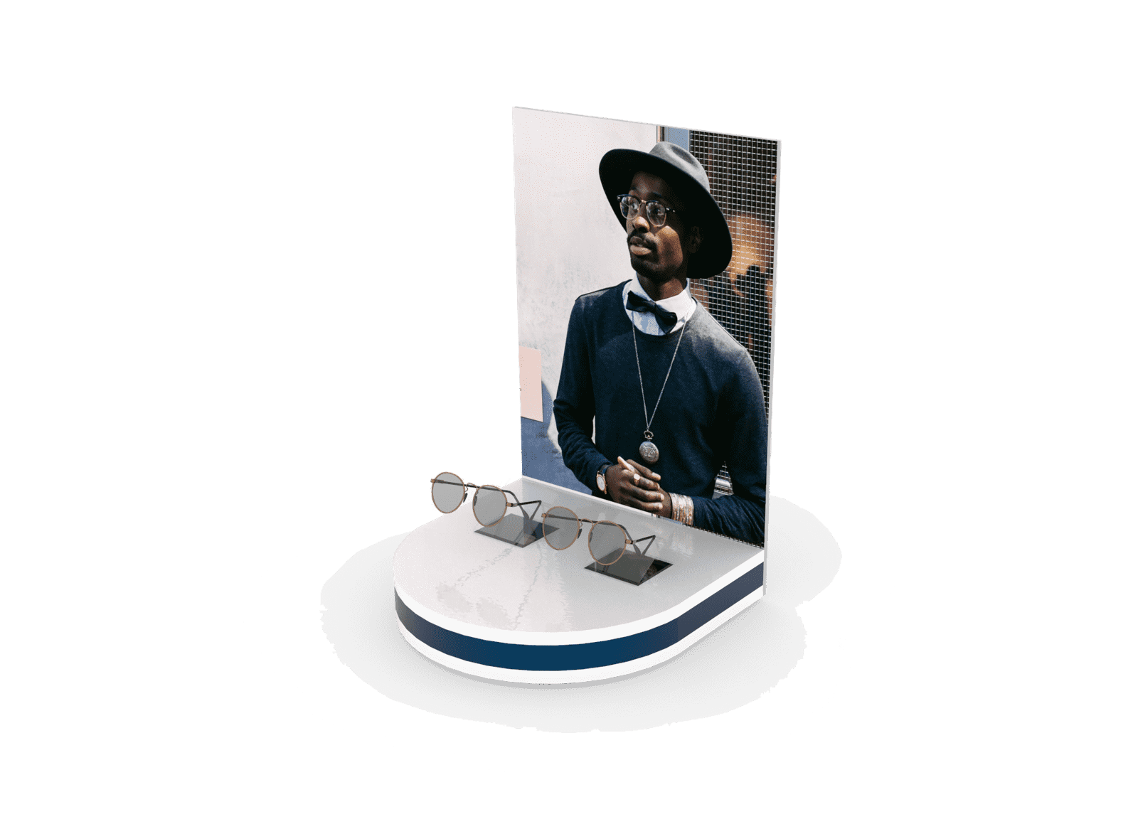 Espositore da banco porta prodotti