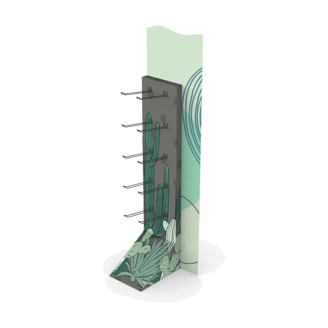 Espositore da terra porta prodott